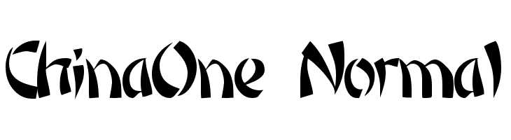 ChinaOne Normal  免费字体下载