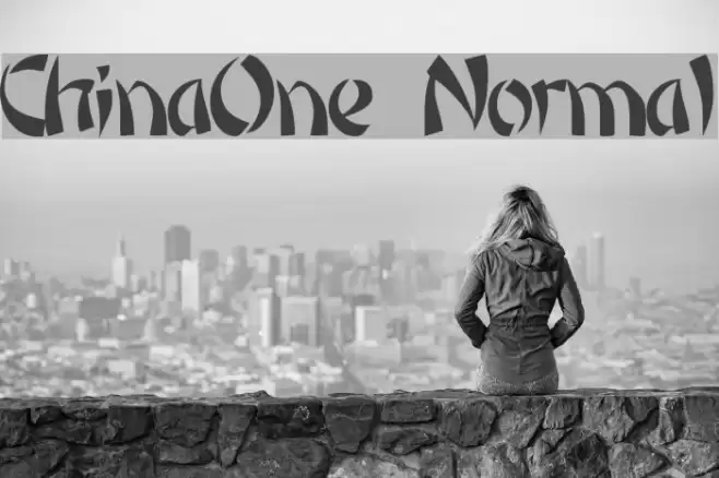 ChinaOne Normal Font examples