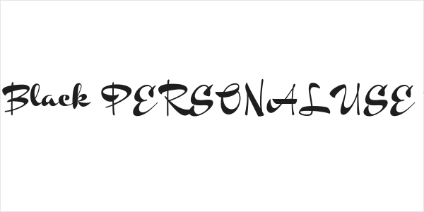 Chinal Black PERSONAL USE ONLY Logo