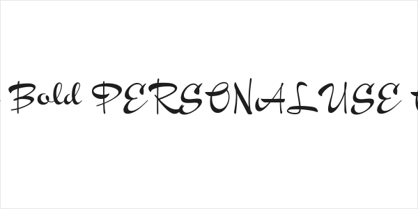 Chinal Bold PERSONAL USE ONLY Logo