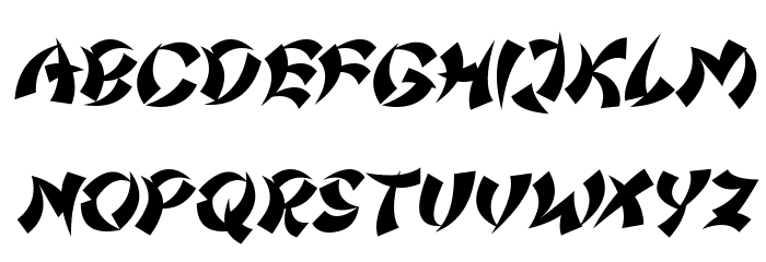 Chinatown Champs Italic Font LOWERCASE