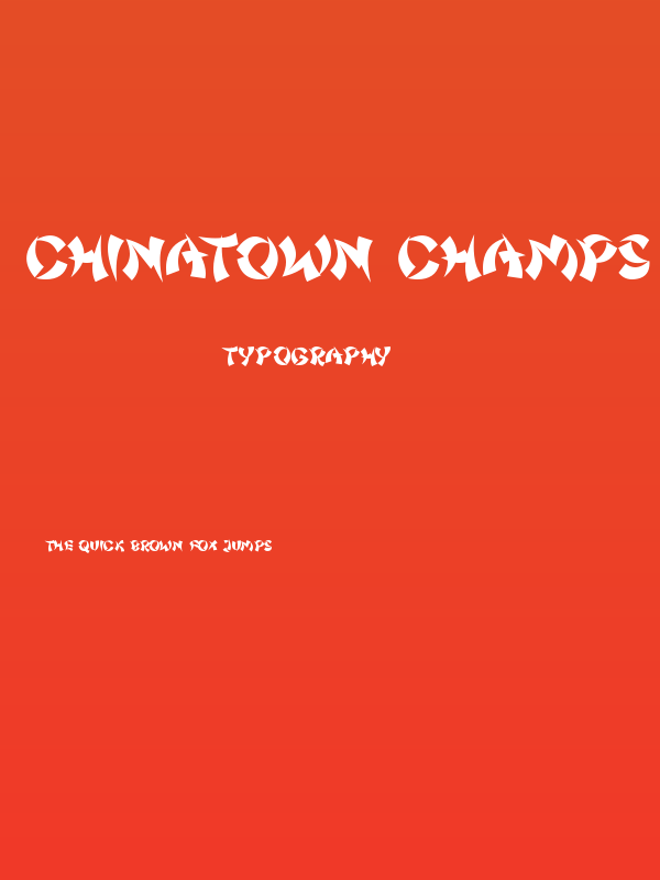 Chinatown Champs Poster