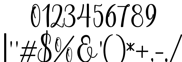 Chinchilla Font OTHER CHARS