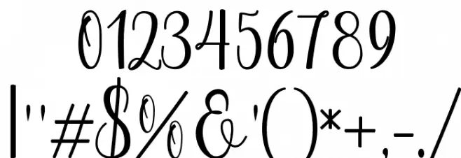 Chinchilla Font OTHER CHARS