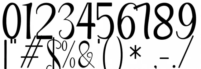 Chinchilla Font OTHER CHARS