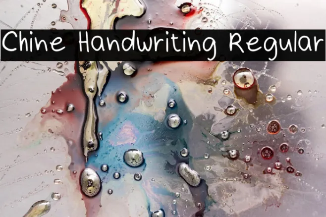 Chine Handwriting Regular Example 2