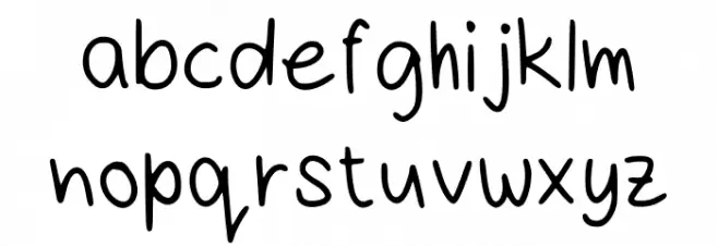 Chine Handwriting Regular Font LOWERCASE