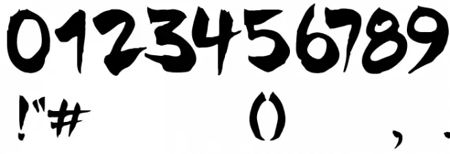 Chinela Brush Font OTHER CHARS