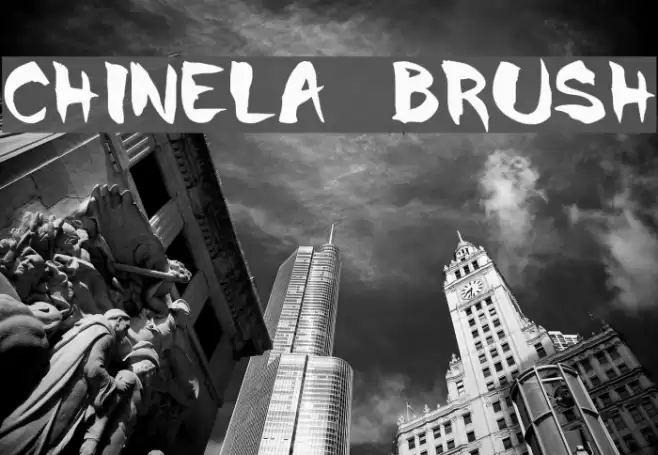 Chinela Brush Font examples