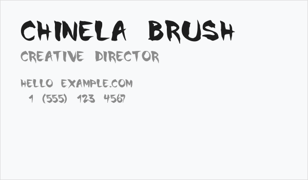 Chinela Brush Business Card