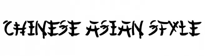 Chinese Asian Style  font caratteri gratis