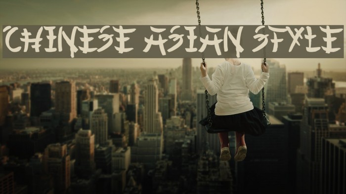 Chinese Asian Style Font examples