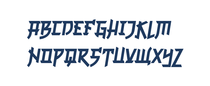 Chinese Brush Regular Uppercase