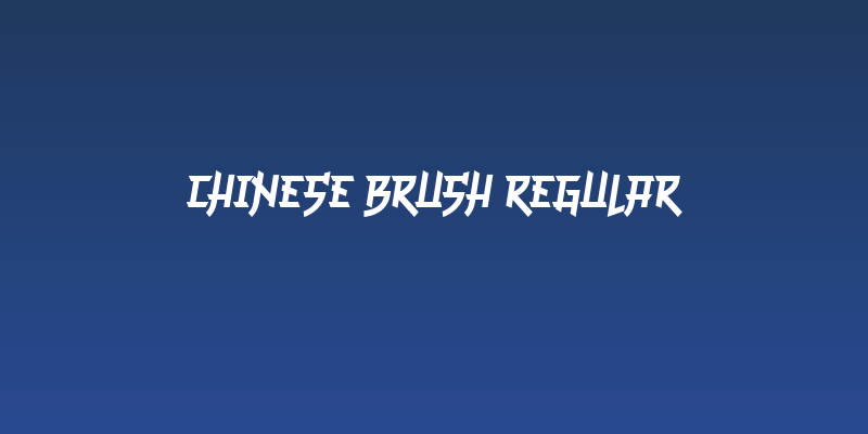 Chinese Brush Regular Social Header
