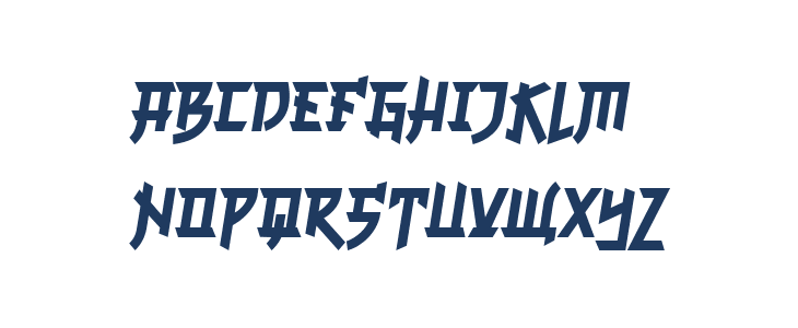 Chinese Brush Regular Lowercase