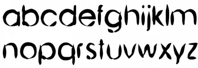 Chinese Brush 字体 小写