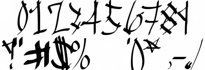 Chinese Calligraphy Fonte OUTROS PERSONAGENS