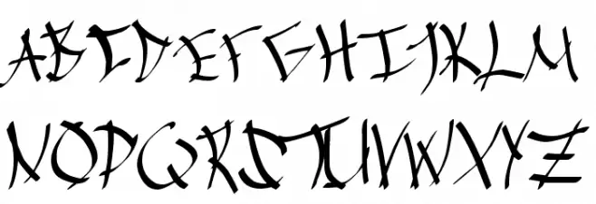 Chinese Calligraphy Schriftart Groß