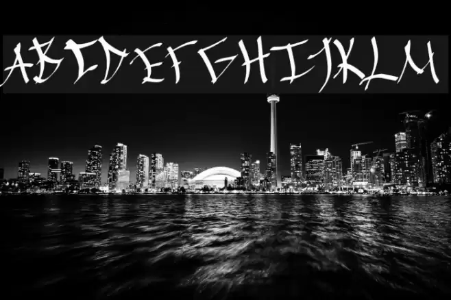 Chinese Calligraphy Fonte examples