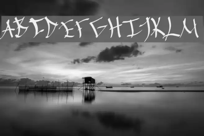 Chinese Calligraphy Fonte examples