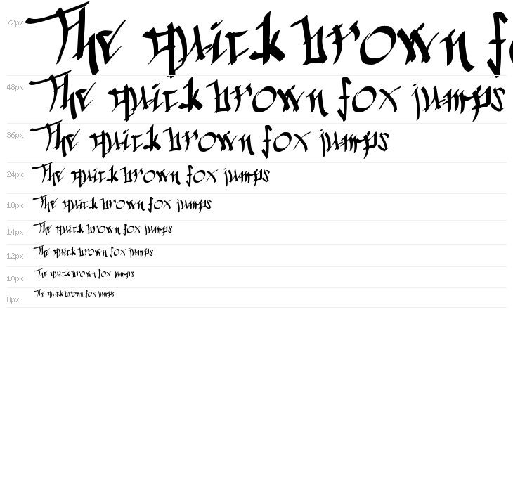 Chinese Calligraphy Waterfall