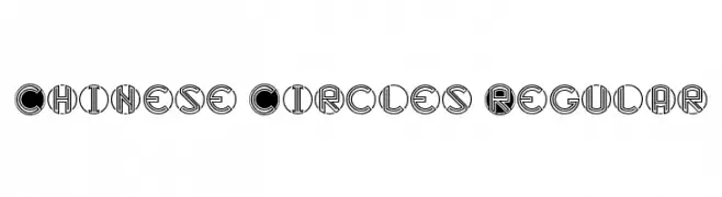 Chinese Circles Regular Free Fonts Download