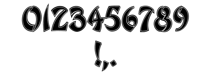 Chinese Dragon Regular Font OTHER CHARS