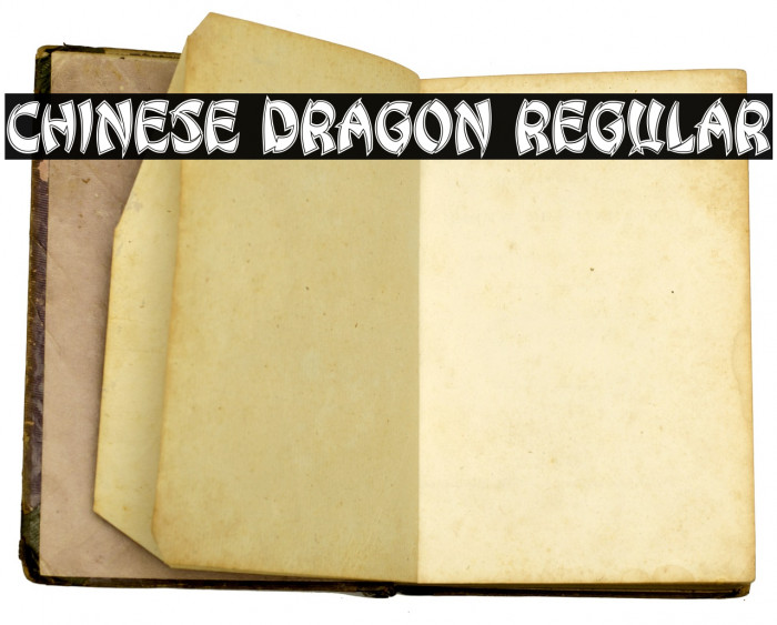 Chinese Dragon Regular Font examples