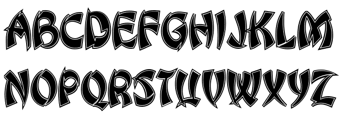 Chinese Dragon Regular Font LOWERCASE