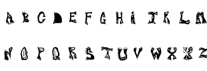 Chinese Firedrill Font LOWERCASE