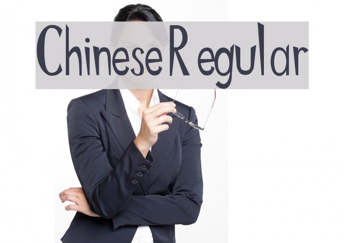 Chinese Regular फ़ॉन्ट examples