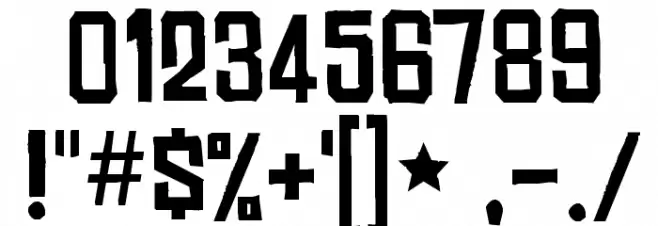 Chinese Rocks Font OTHER CHARS