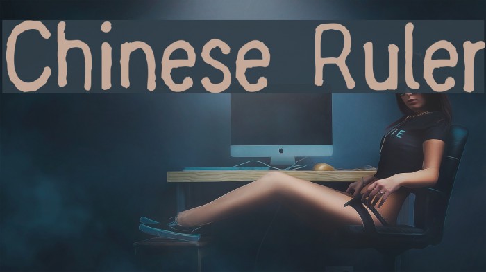 Chinese Ruler Font examples
