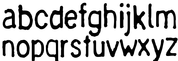 Chinese Ruler Font LOWERCASE