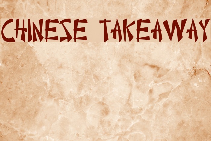 Chinese Takeaway Example 1