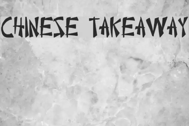 Chinese Takeaway Font examples