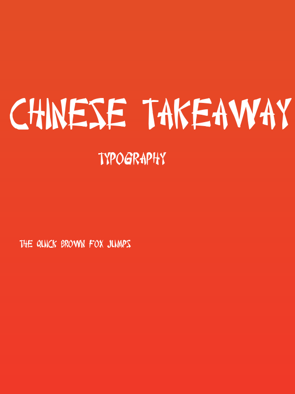 Chinese Takeaway Poster