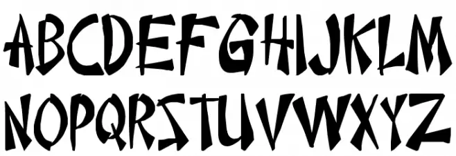 Chinese Takeaway Caratteri MINUSCOLO