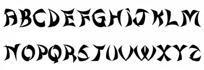 Chinese Wok Food St Font UPPERCASE