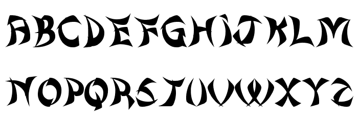 Chinese Wok Food St Font LOWERCASE