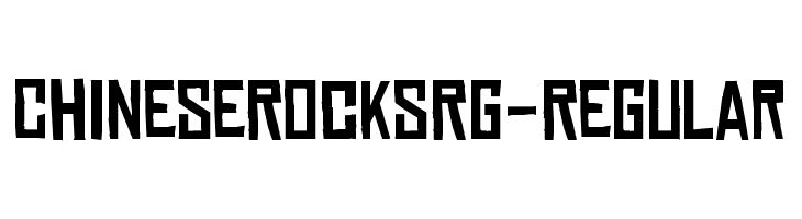 ChineseRocksRg-Regular Шрифта