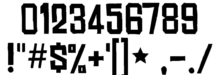 ChineseRocksRg-Regular Font OTHER CHARS