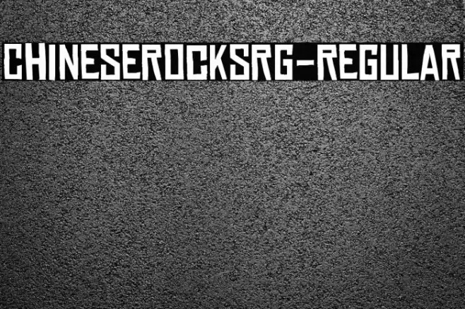 ChineseRocksRg-Regular Fonte examples