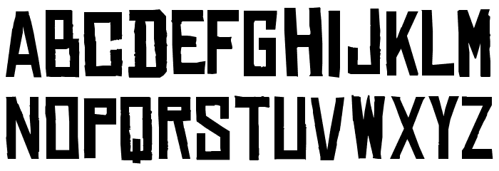 ChineseRocksRg-Regular Font LOWERCASE
