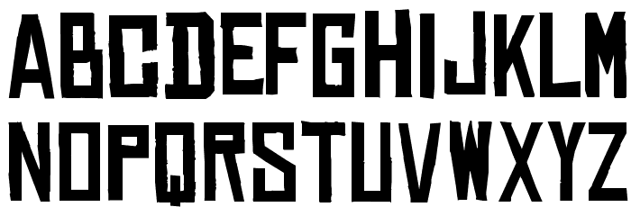 ChineseRocksRg-Regular Font LOWERCASE