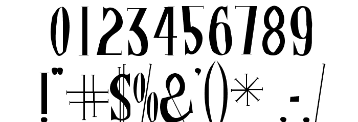ChineseWatchShop Font OTHER CHARS