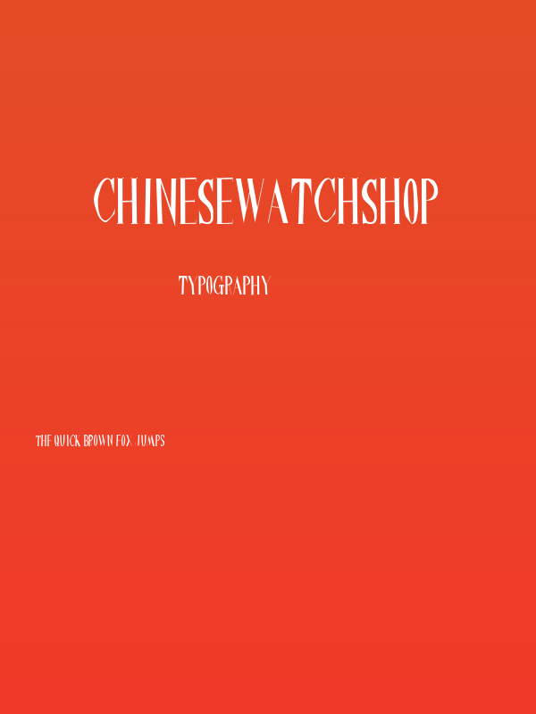 ChineseWatchShop Poster