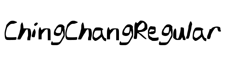 ChingChangRegular  font caratteri gratis