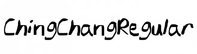 ChingChangRegular  baixar fontes gratis