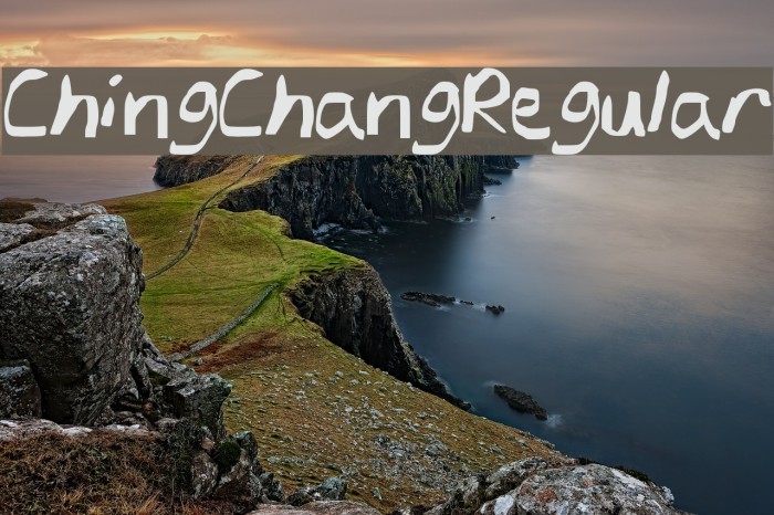 ChingChangRegular Font examples